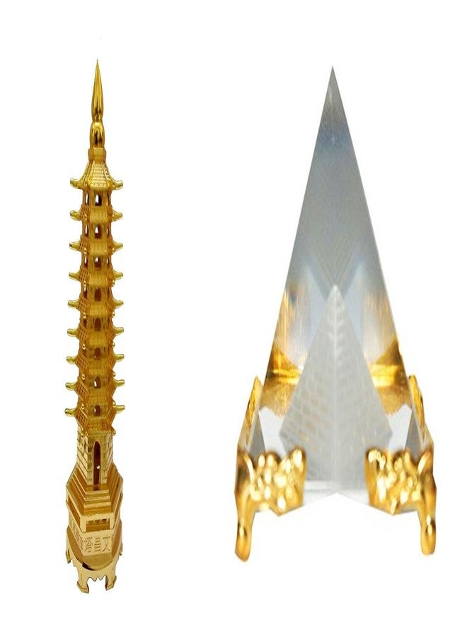 Crazy Sutra Feng Shui Power Combo Education Tower with Crystal Pyramid - Best for Positive Energy Prosperity Success Career and Luck - Image 1